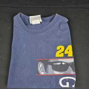 Winner's Circle T-Shirt Men's Navy Blue M Jeff Gordon 24 NASCAR Cotton